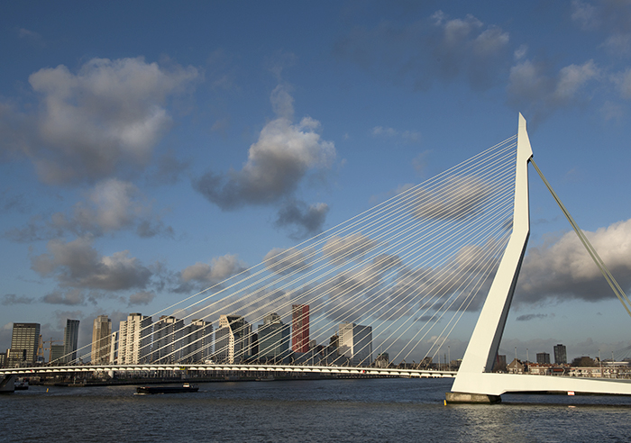 Cruise travel Norwegian getaway Rotterdam Erasmusbrug