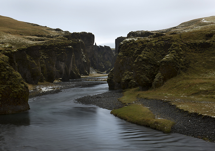 Fjaðrárgljúfurkloof IJsland