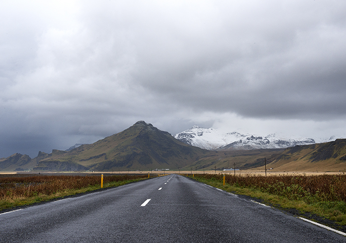 iceland southern ring road on the island